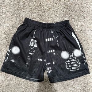 Eric Emanuel Black and White Graphic Men's Shorts